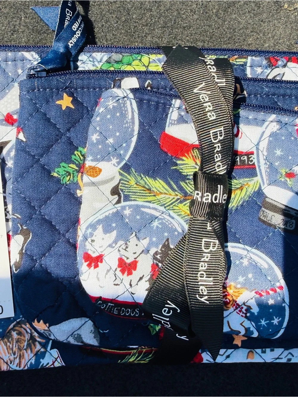 Vera Bradley quilted cosmetic